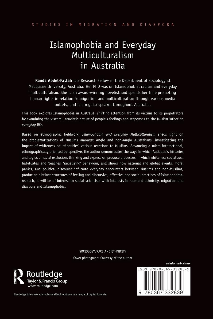 Rückseitencover Islamophobia and Everyday Multiculturalism in Australia
