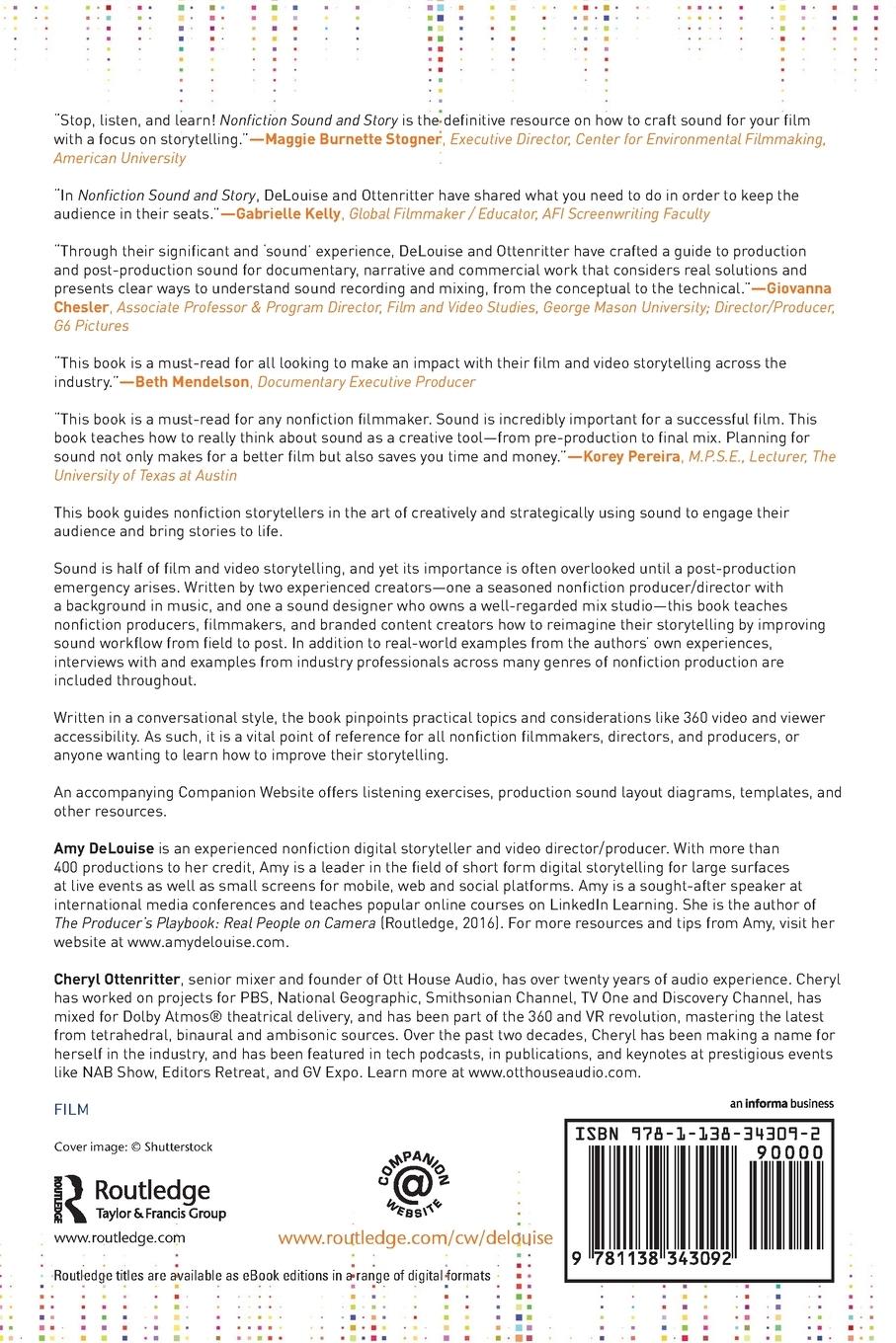 Rückseitencover Nonfiction Sound and Story for Film and Video
