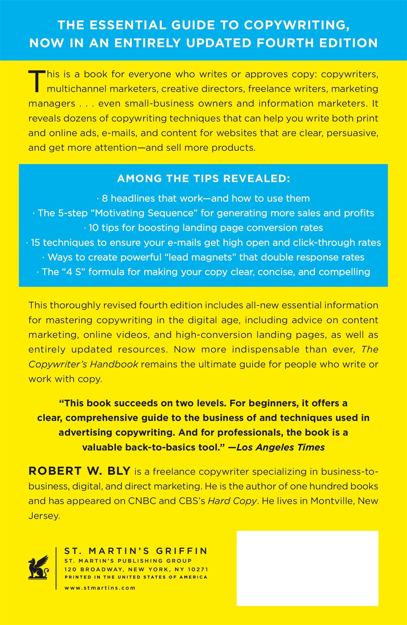 Rückseitencover Copywriter's Handbook