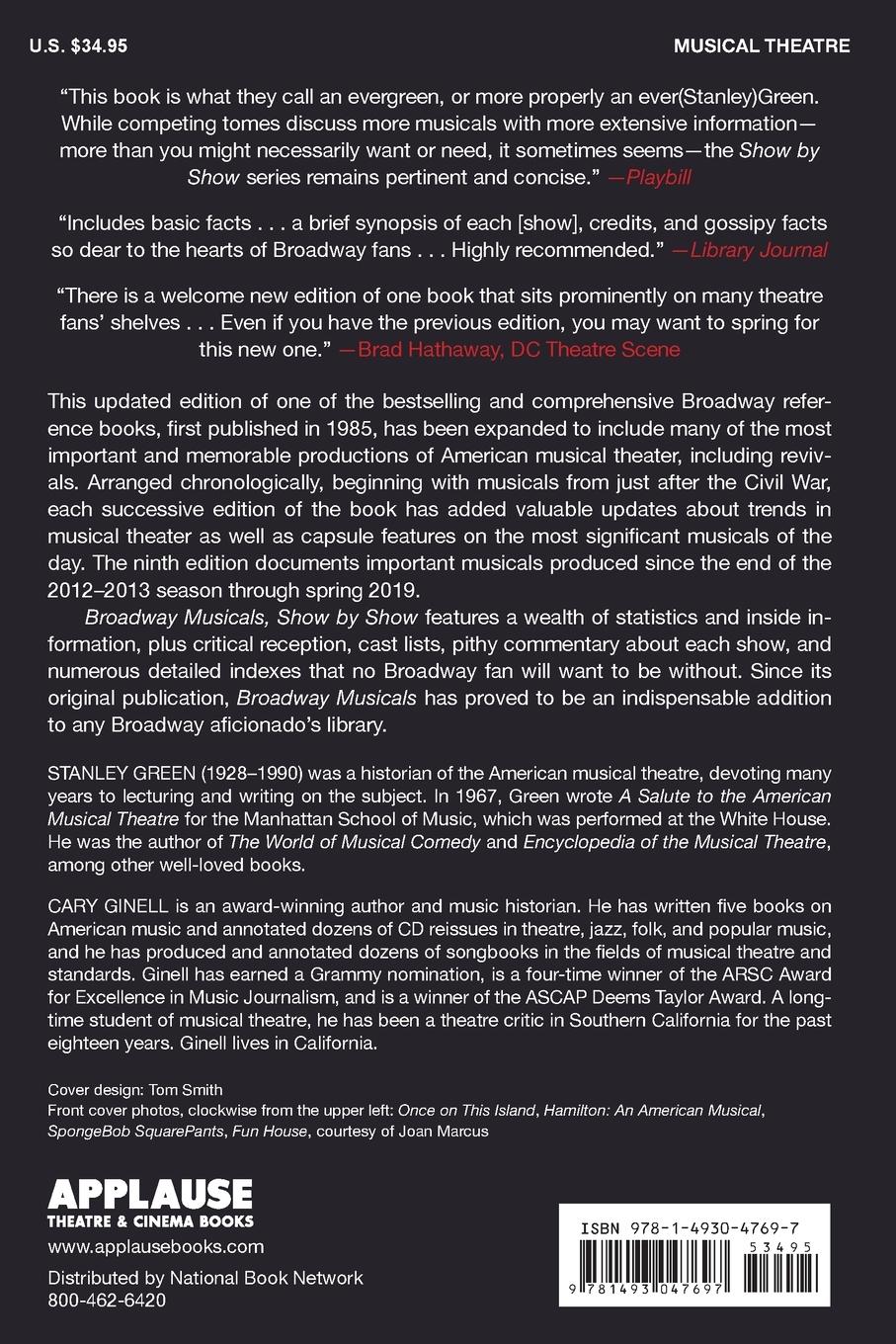 Rückseitencover Broadway Musicals