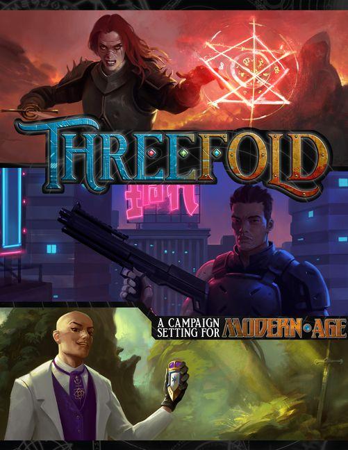 Vorderes Coverbild Threefold: A Modern Age Campaign Setting