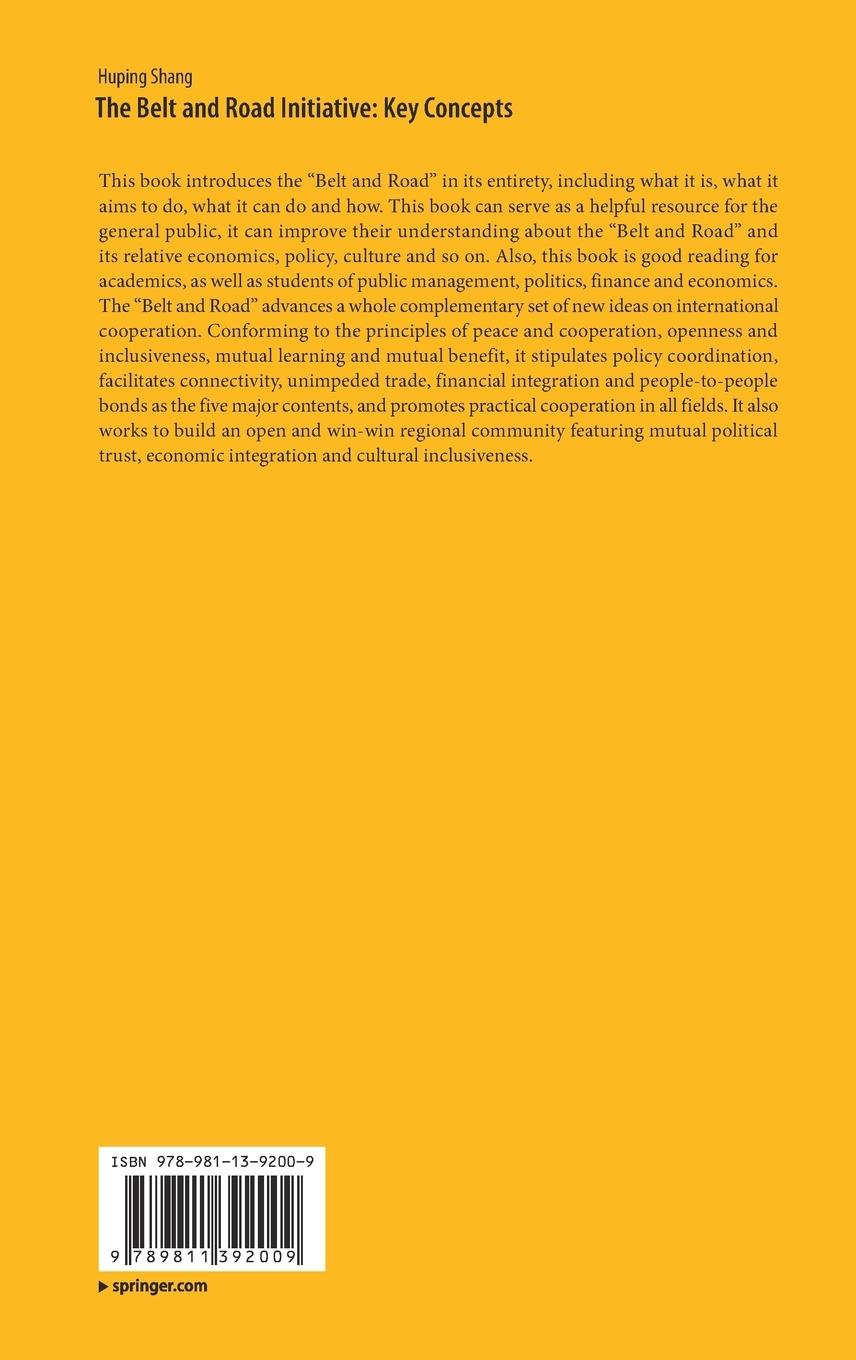 Rückseitencover The Belt and Road Initiative: Key Concepts