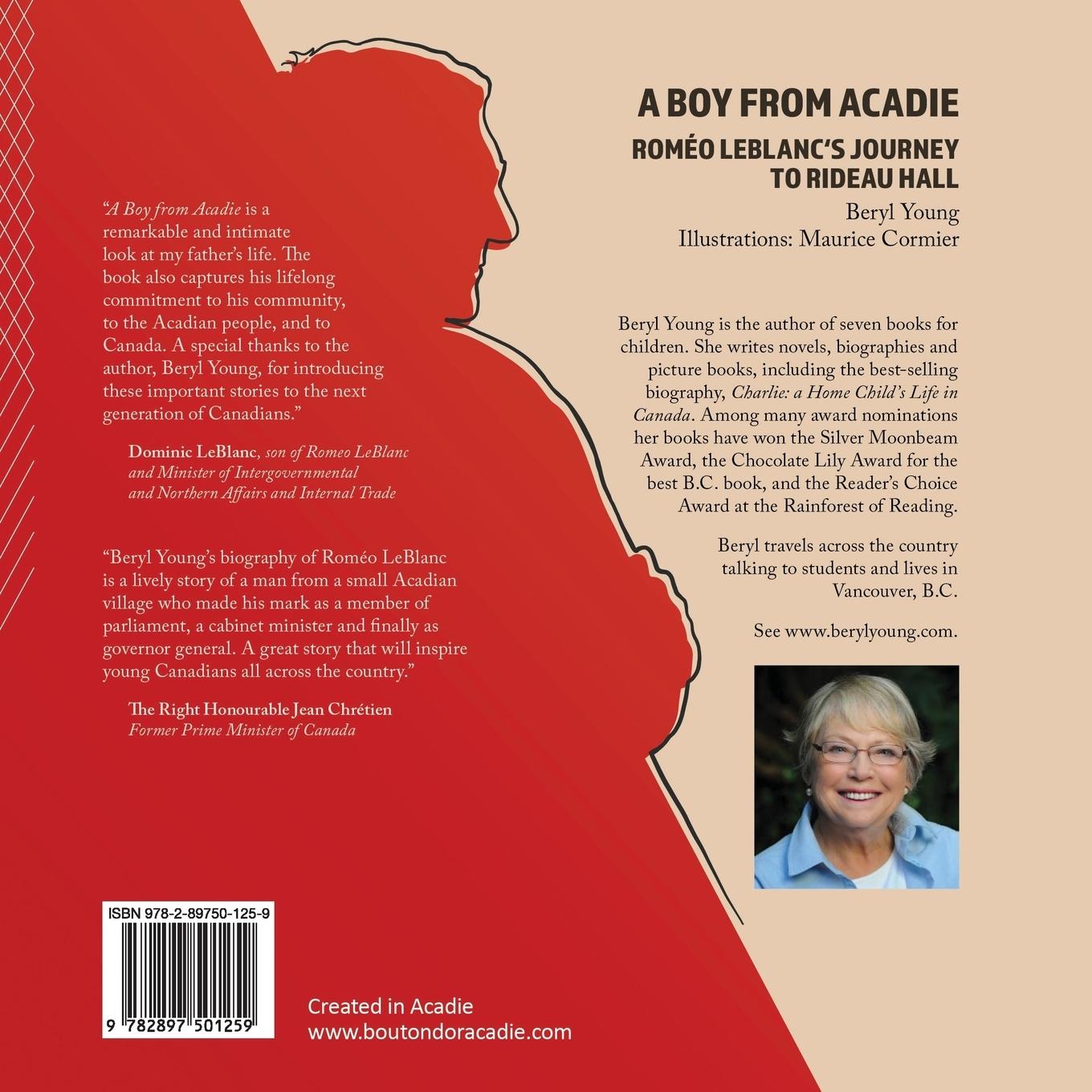 Rückseitencover A Boy From Acadie