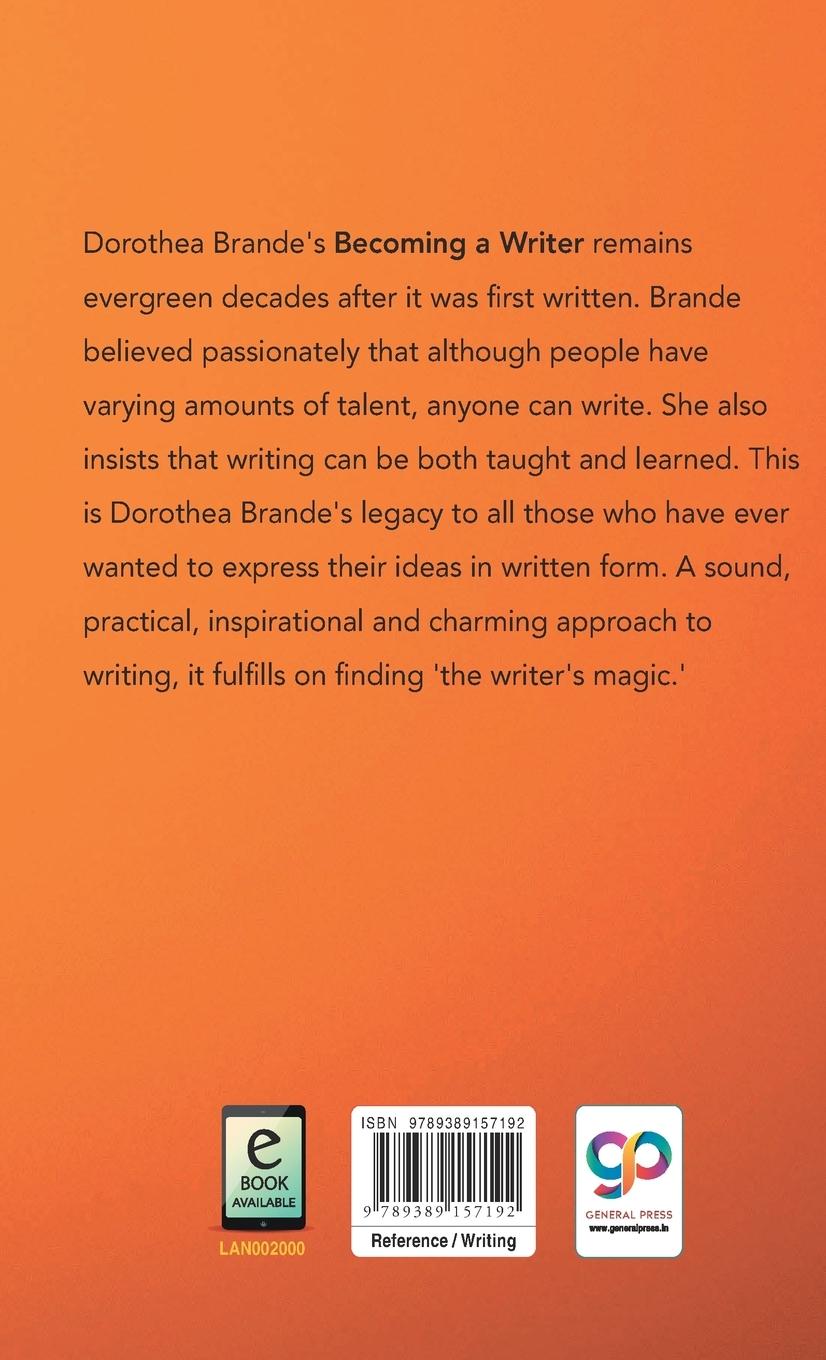 Rückseitencover Becoming a Writer