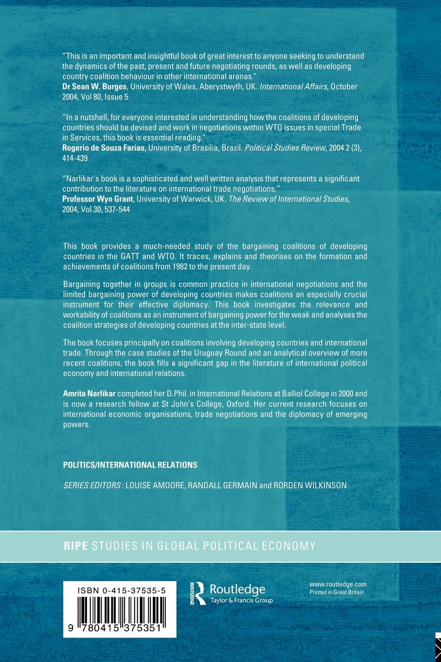 Rückseitencover International Trade and Developing Countries