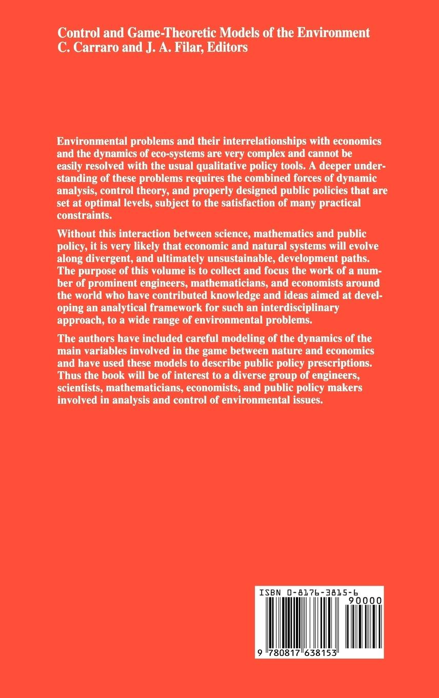 Rückseitencover Control and Game-Theoretic Models of the Environment