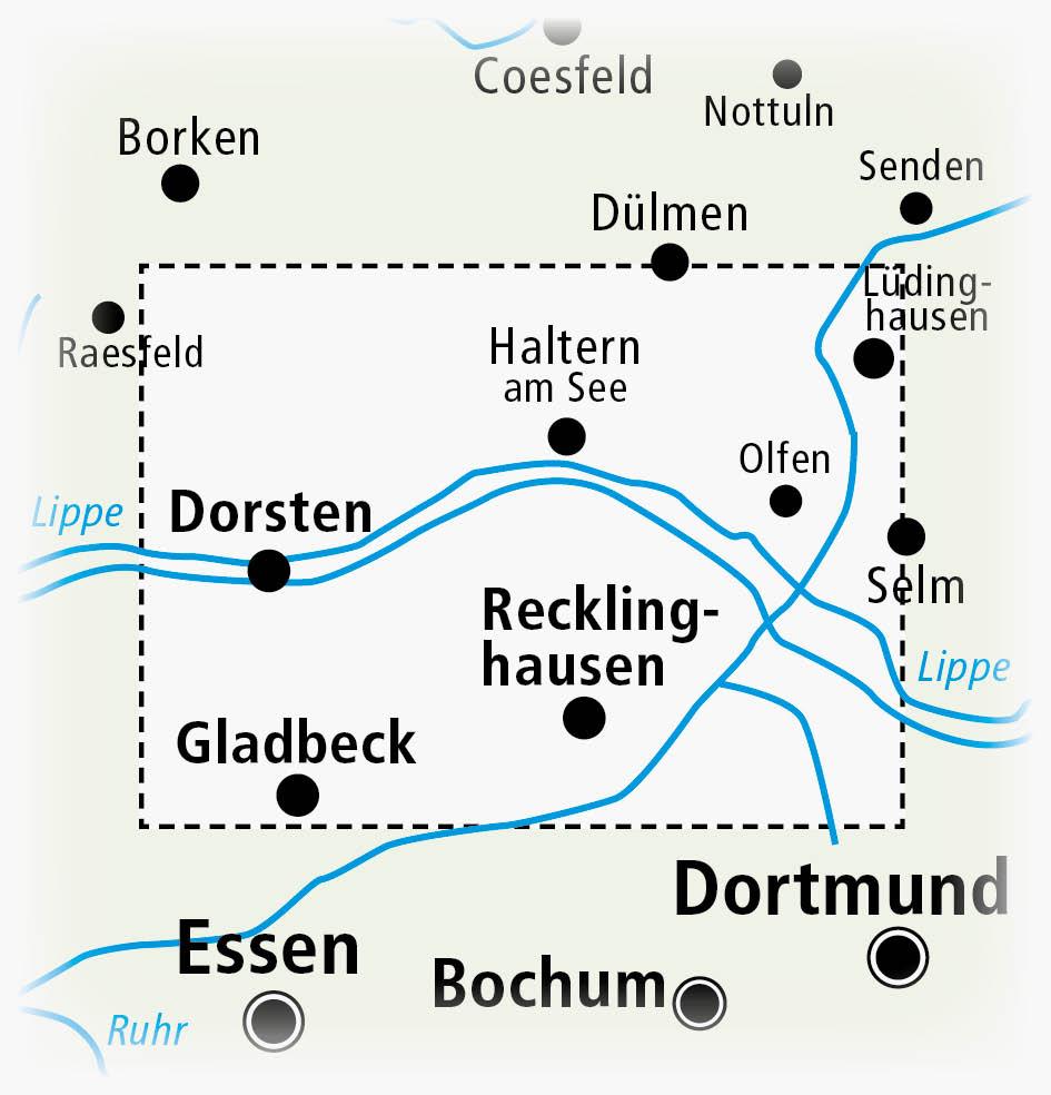 Beispielinhalt (Bild) Recklinghausen - Halterner Stausee - Südliches Münsterland 1:50 000
