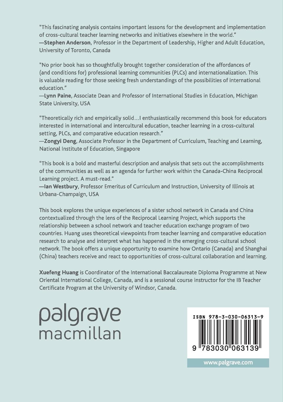 Rückseitencover Teacher Education in Professional Learning Communities