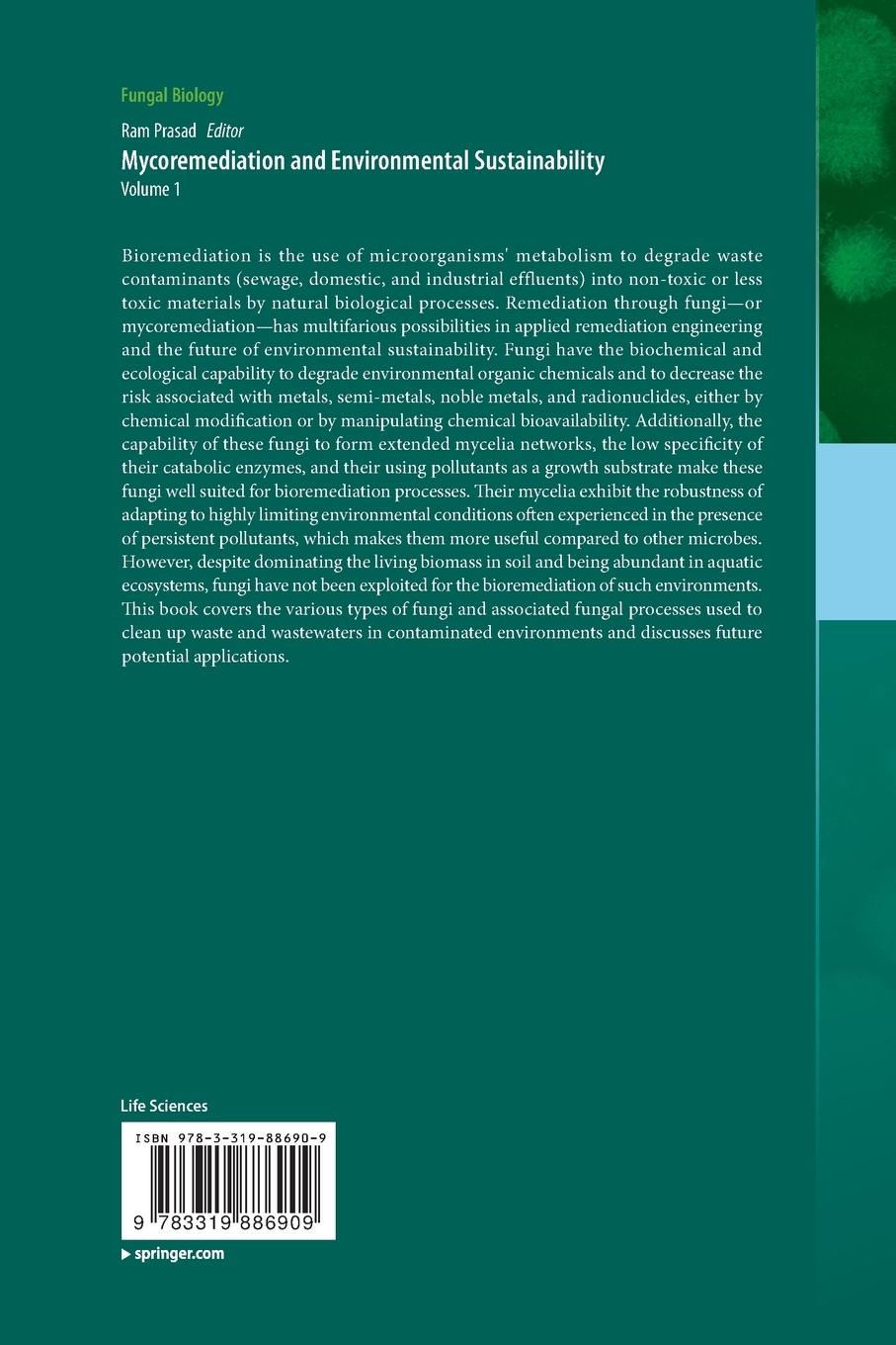 Rückseitencover Mycoremediation and Environmental Sustainability