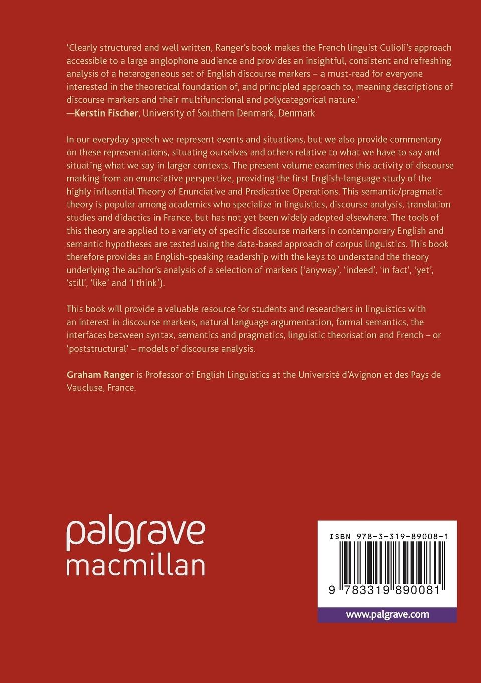 Rückseitencover Discourse Markers