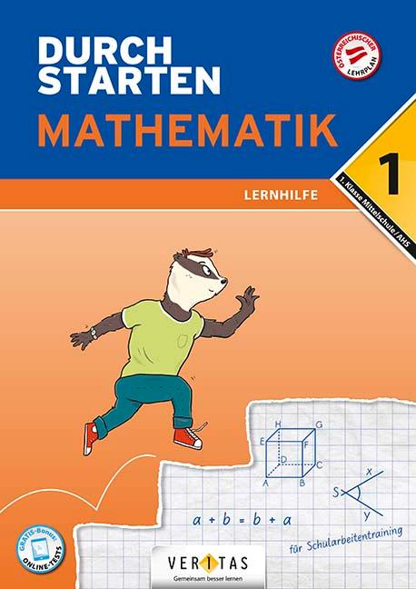 Vorderes Coverbild Durchstarten 1. Klasse - AHS Mathematik - Lernhilfe