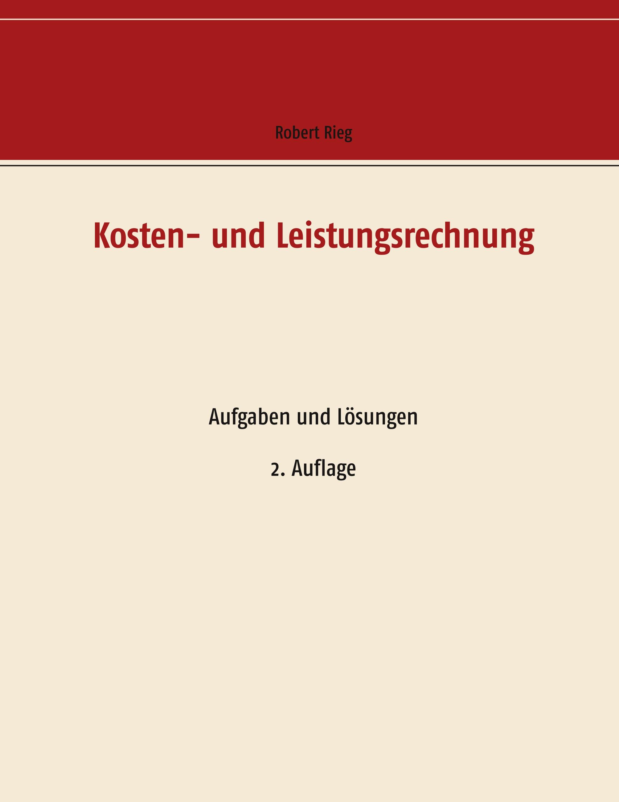 Vorderes Coverbild Kosten- und Leistungsrechnung