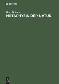 Vorderes Coverbild Metaphysik der Natur