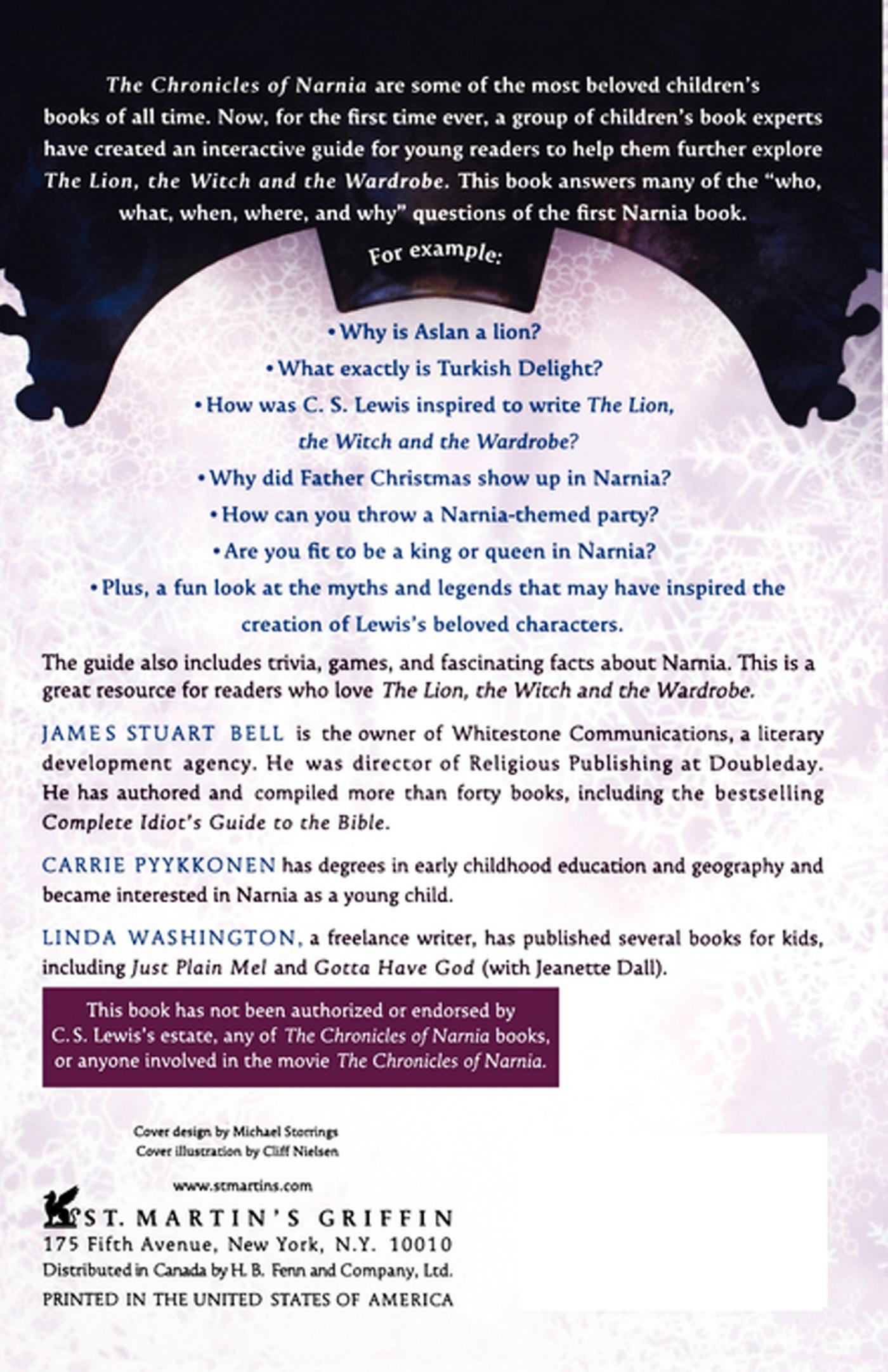 Rückseitencover Inside "The Lion, the Witch and the Wardrobe"