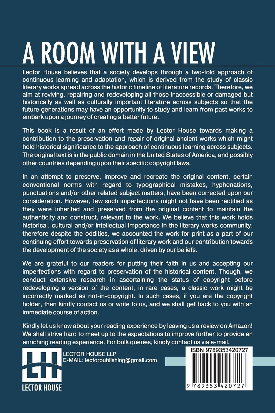 Rückseitencover A Room With A View