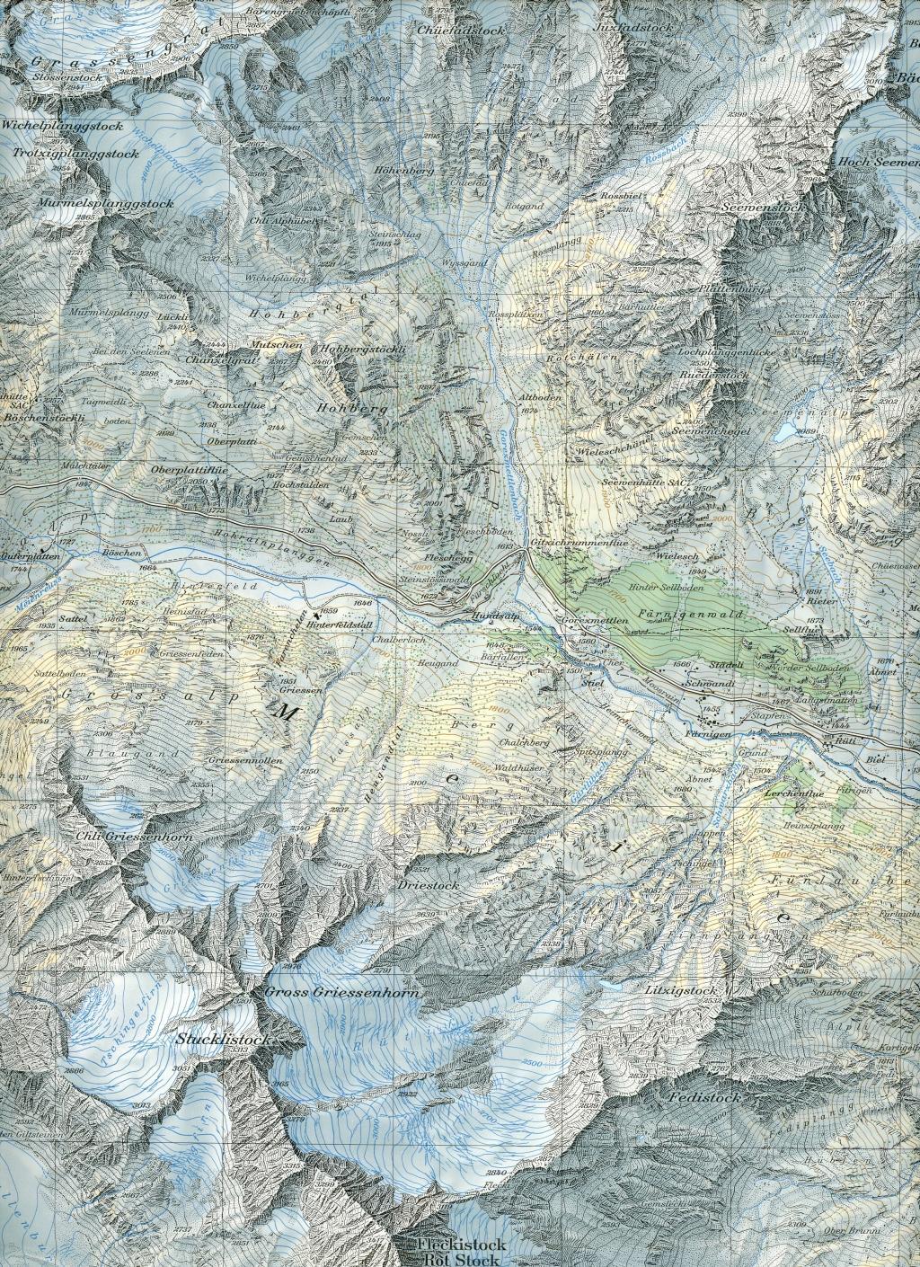 Beispielinhalt (Bild) Swisstopo 1 : 25 000 Meiental