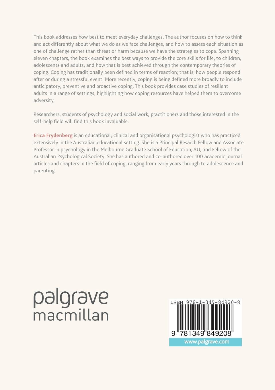 Rückseitencover Coping and the Challenge of Resilience