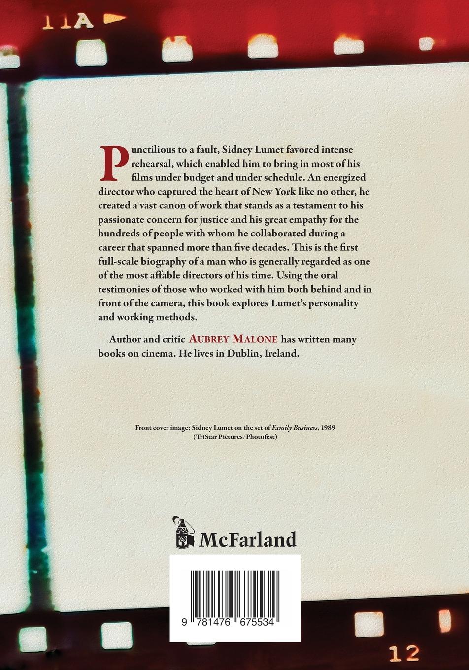 Rückseitencover Sidney Lumet
