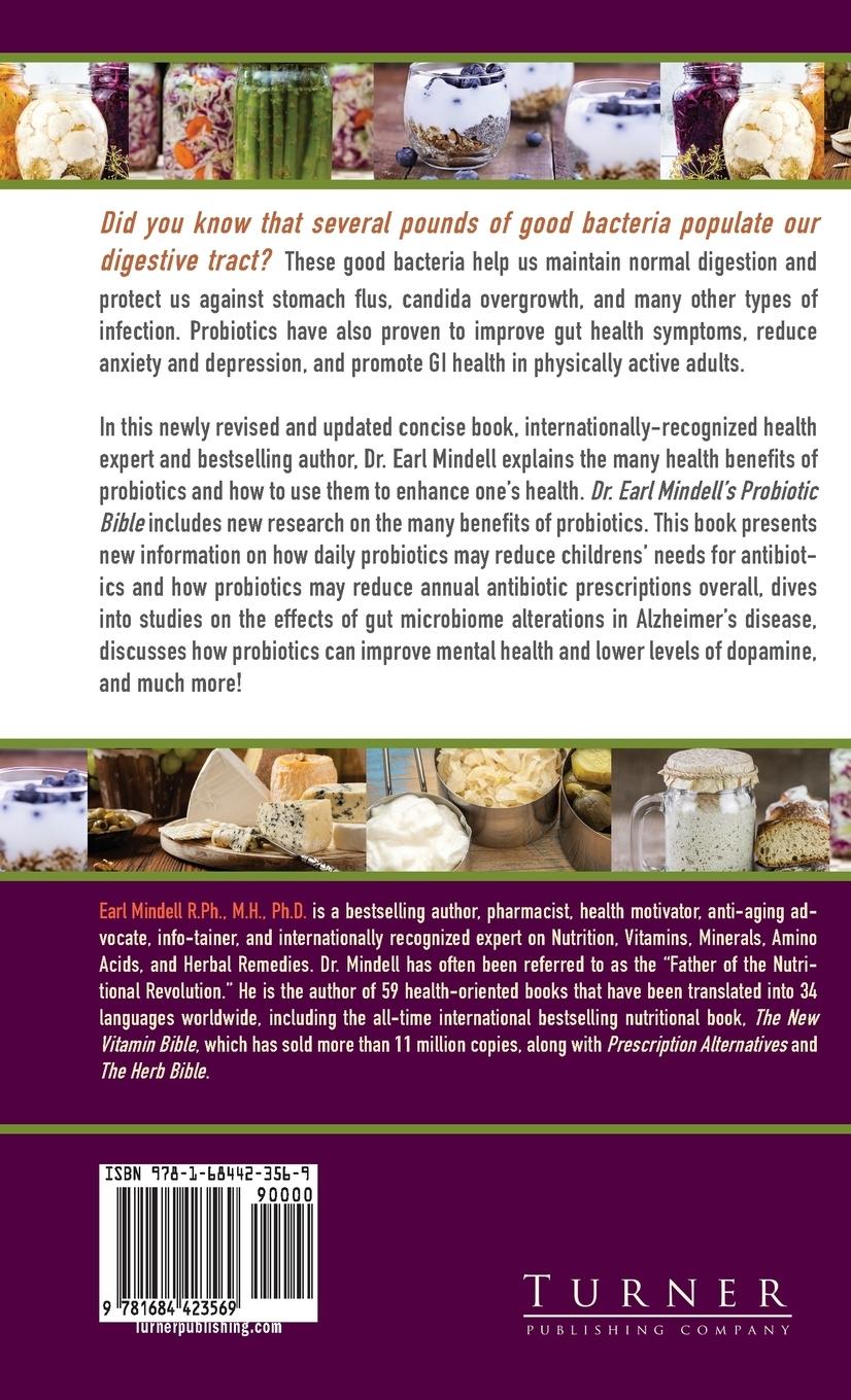 Rückseitencover Dr. Earl Mindell's Probiotic Bible