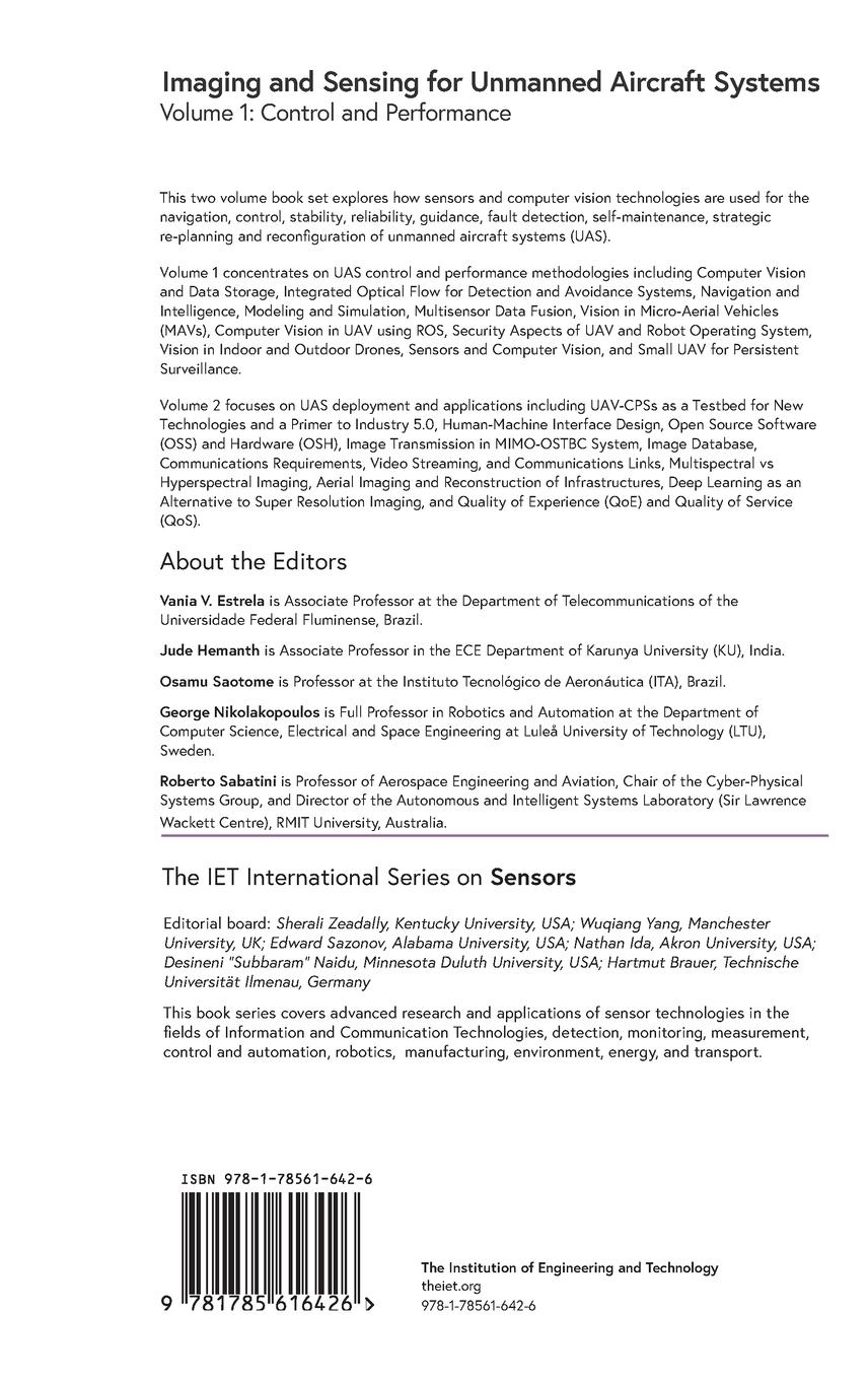 Rückseitencover Imaging and Sensing for Unmanned Aircraft Systems