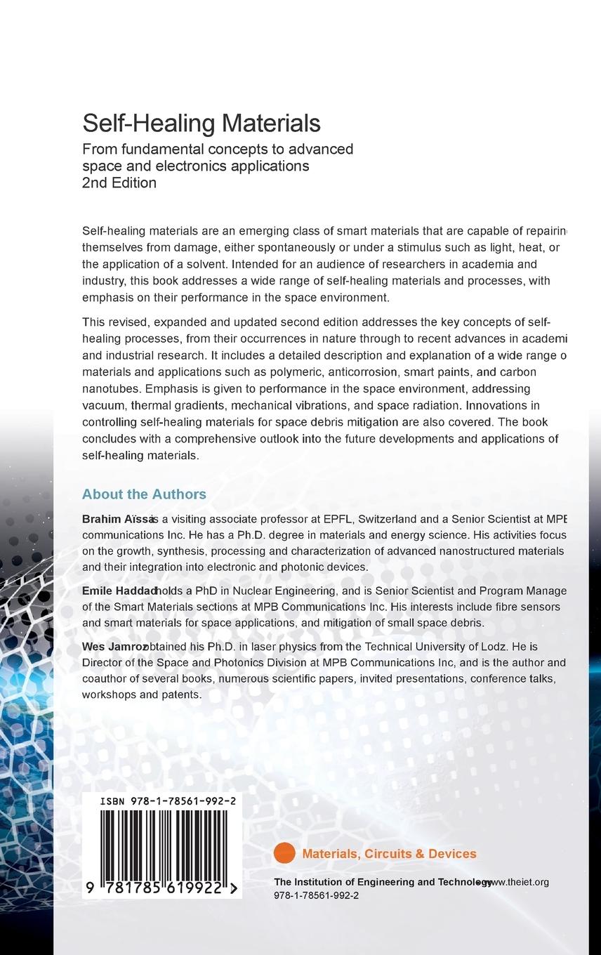 Rückseitencover Self-Healing Materials: From Fundamental Concepts to Advanced Space and Electronics Applications