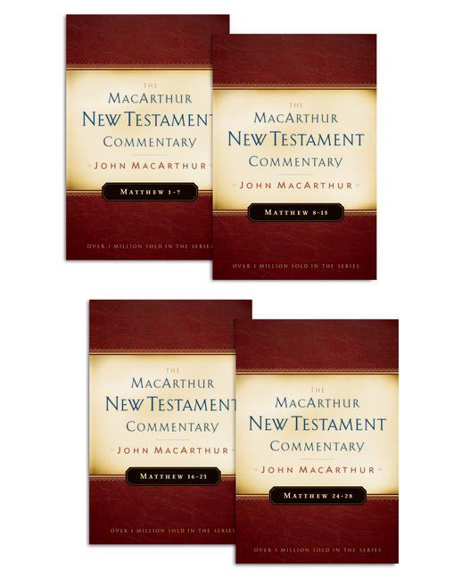 Vorderes Coverbild Matthew 1-28 MacArthur New Testament Commentary Four Volume Set