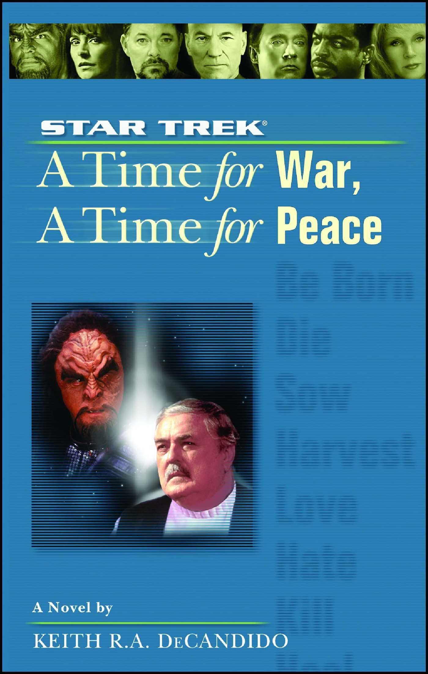 Vorderes Coverbild A Star Trek: The Next Generation: Time #9: A Time for War, a Time for Peace