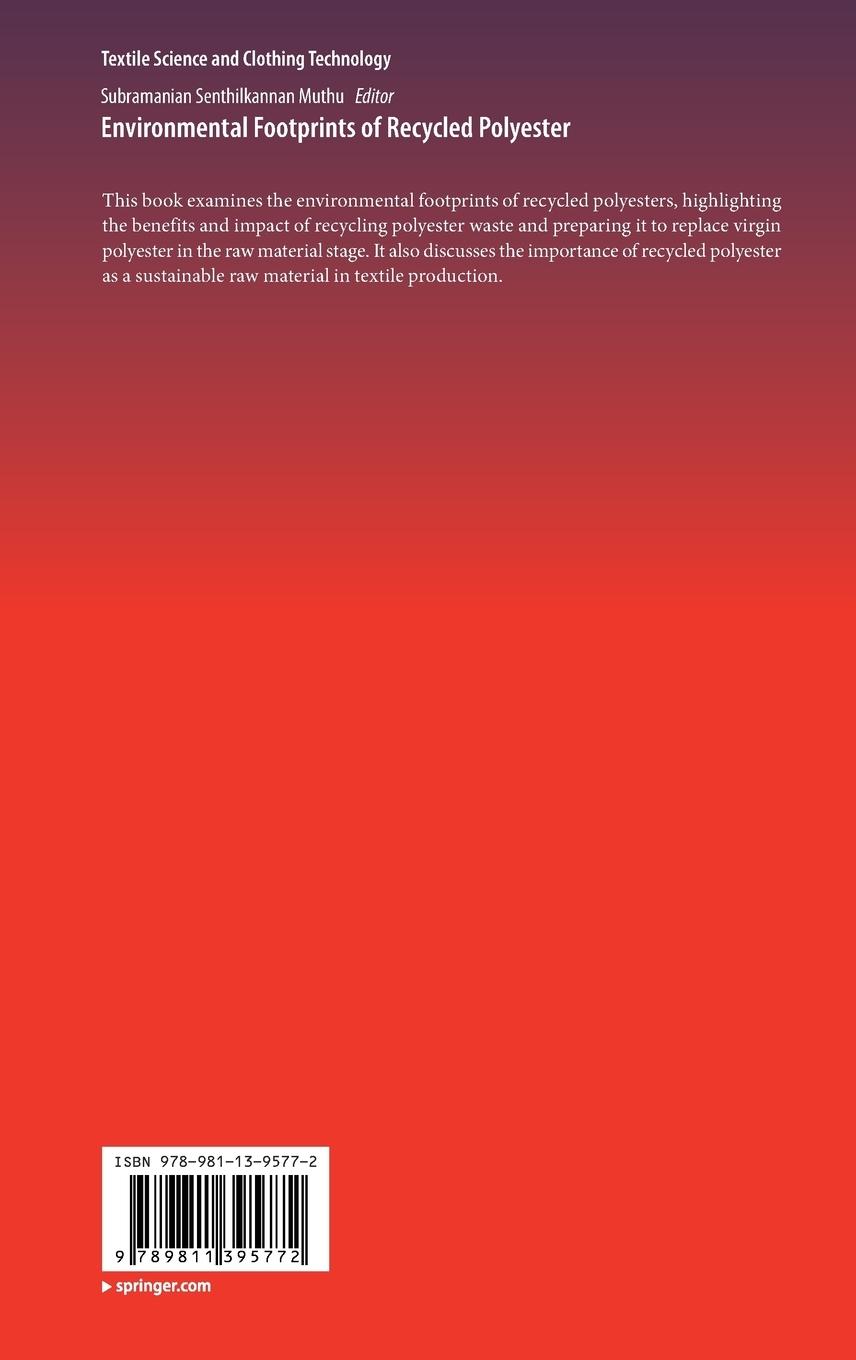 Rückseitencover Environmental Footprints of Recycled Polyester