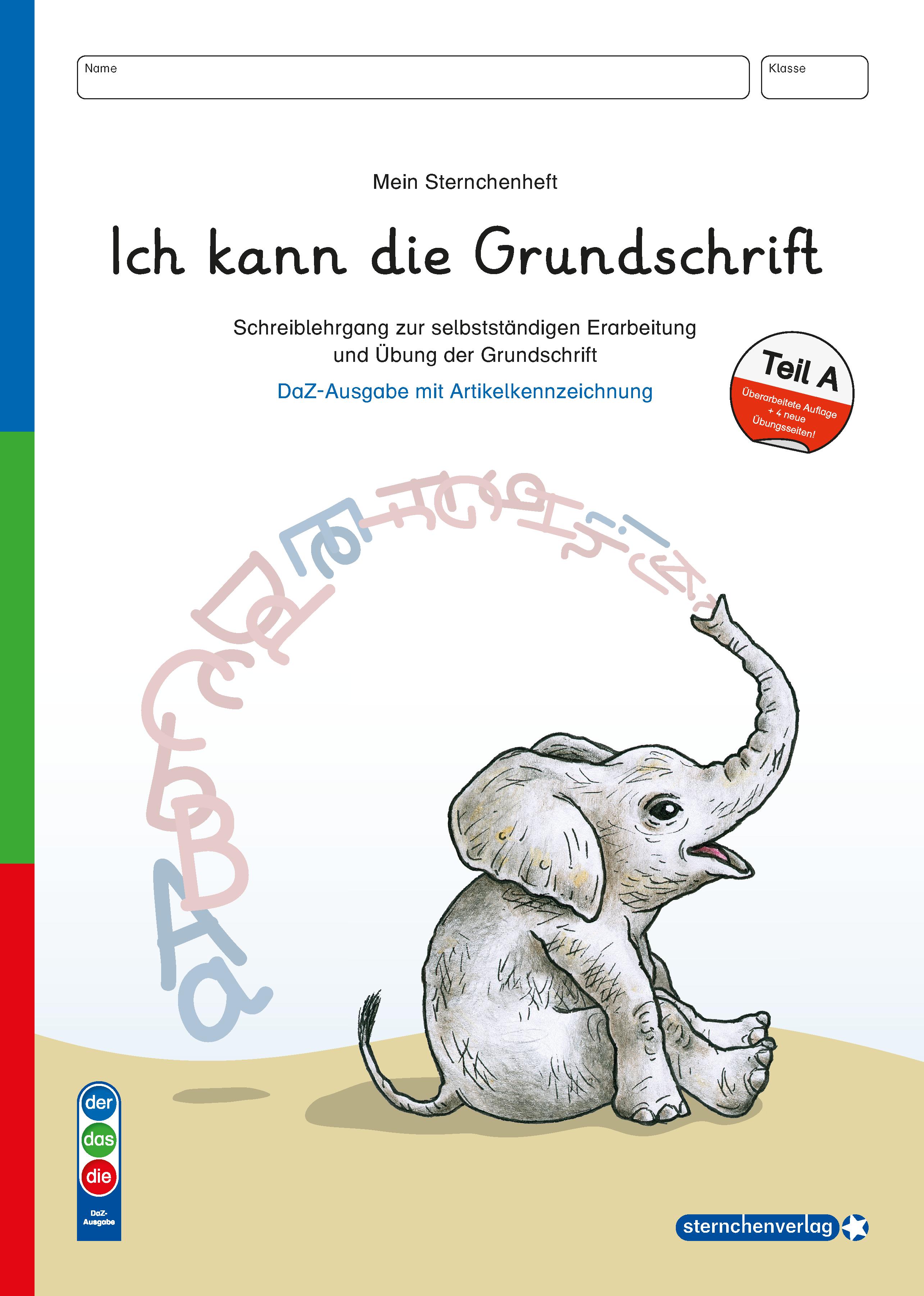 Vorderes Coverbild Ich kann die Grundschrift Teil A - Ausgabe mit Artikelkennzeichnung