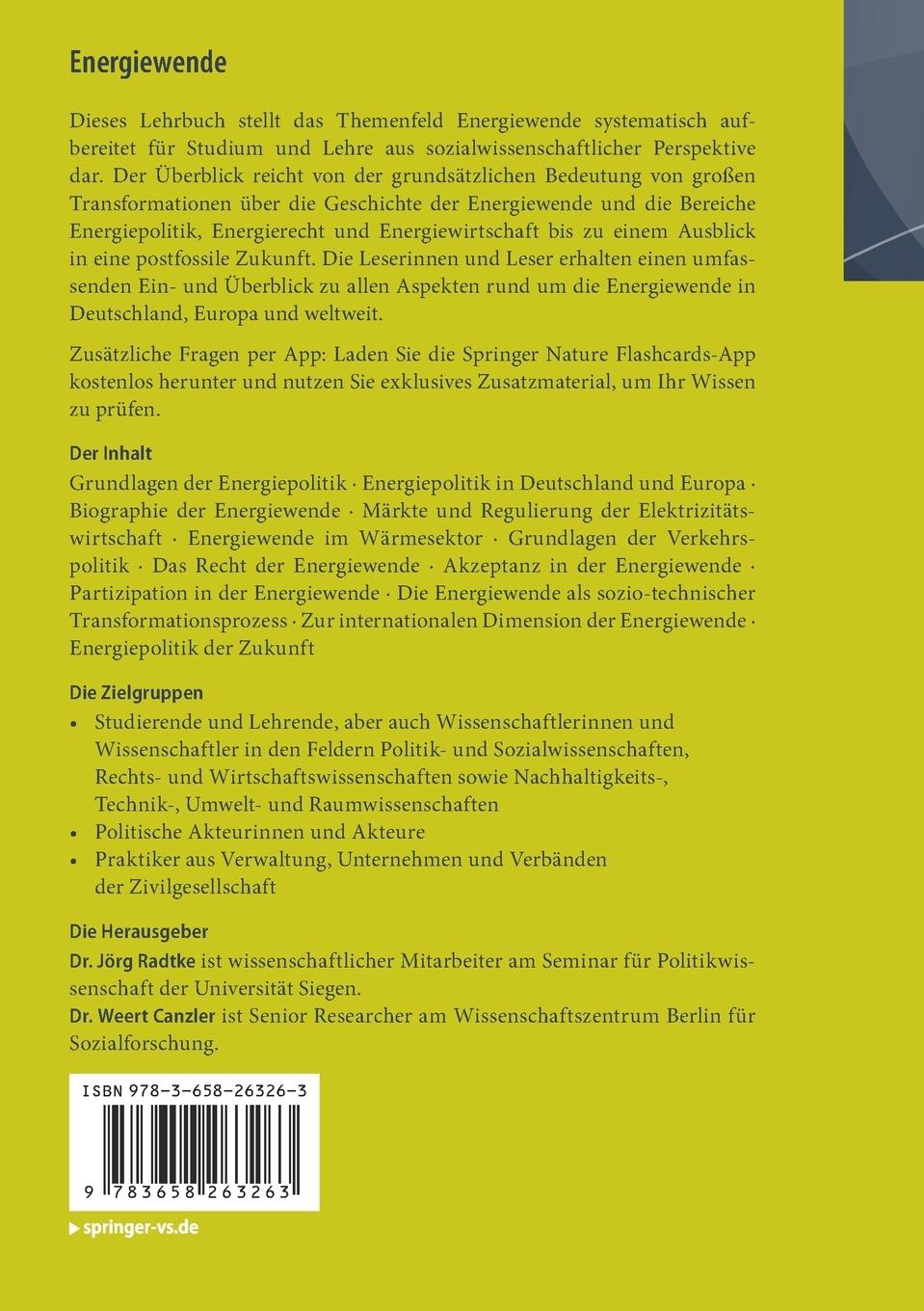 Rückseitencover Energiewende