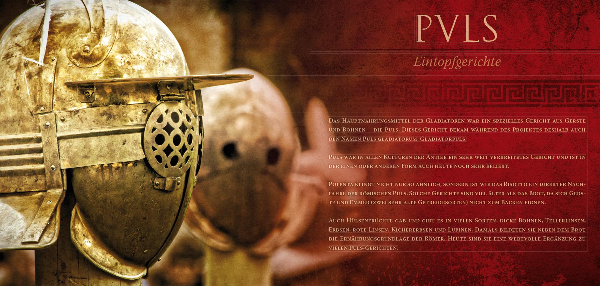 Beispielinhalt (Bild) Gladiatoren Kochbuch