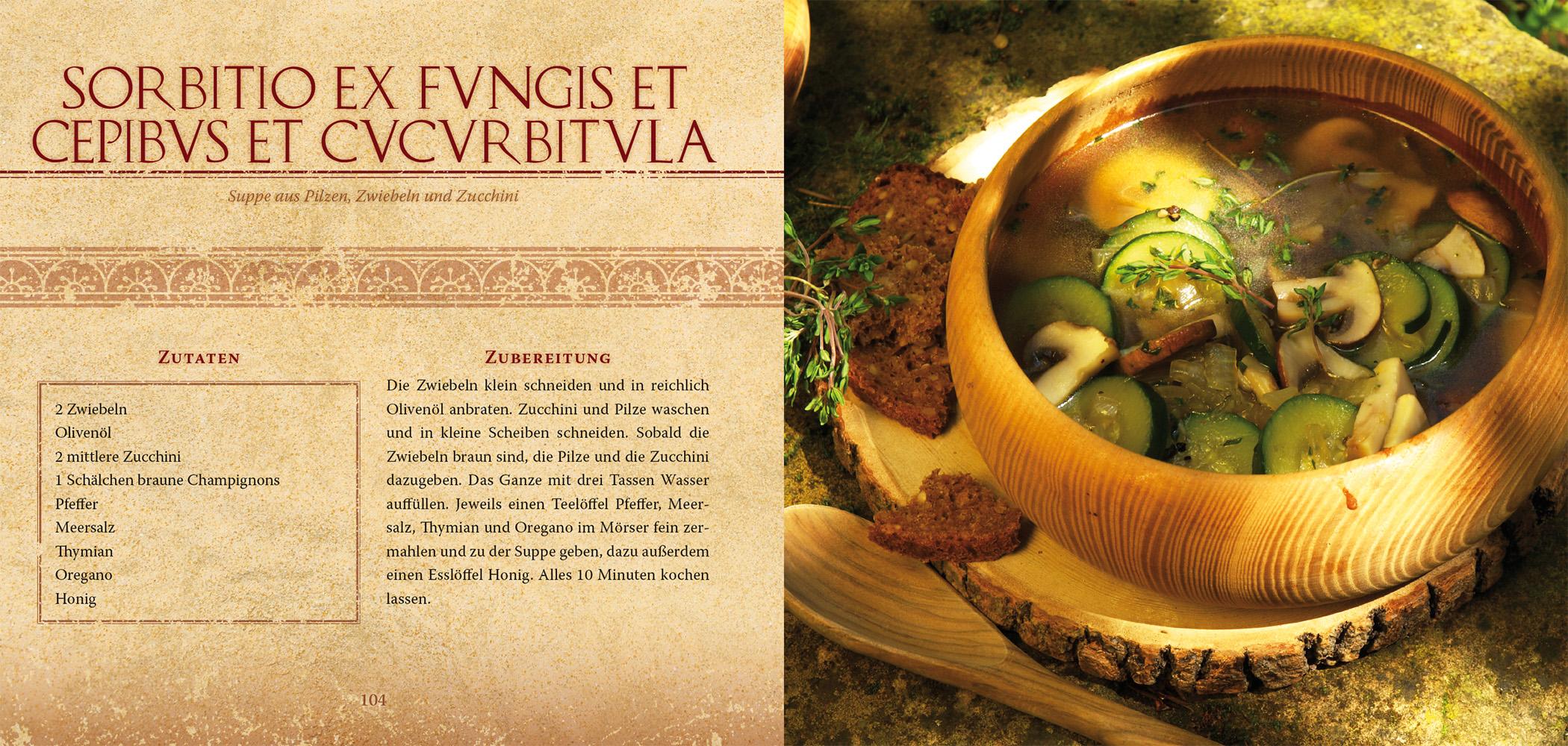 Beispielinhalt (Bild) Gladiatoren Kochbuch