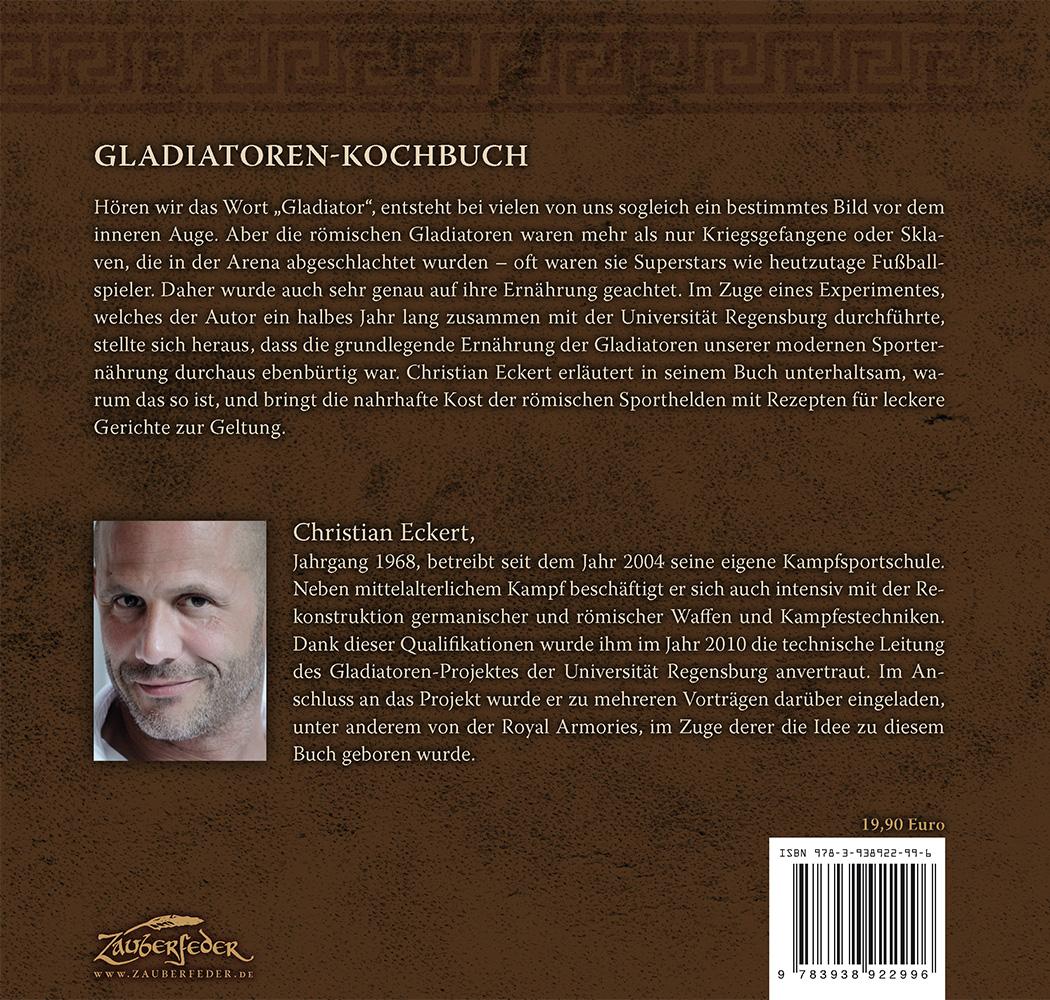 Rückseitencover Gladiatoren Kochbuch