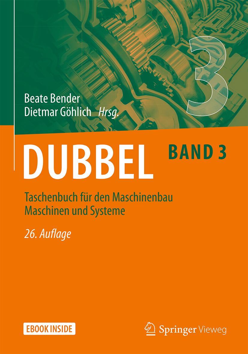 Vorderes Coverbild Dubbel Taschenbuch für den Maschinenbau Maschinen und Systeme