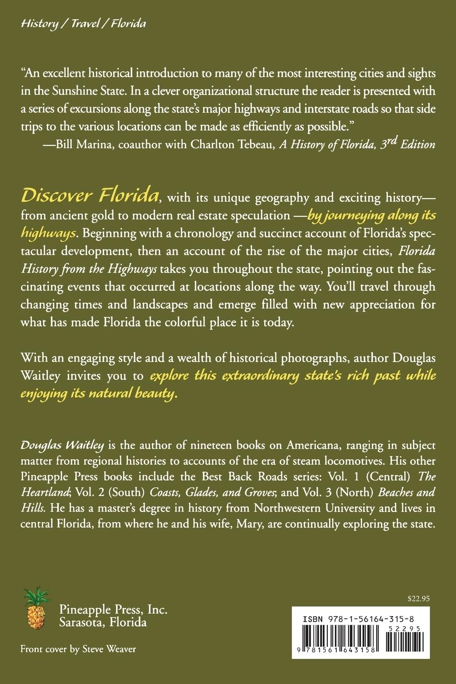 Rückseitencover Florida History from the Highways