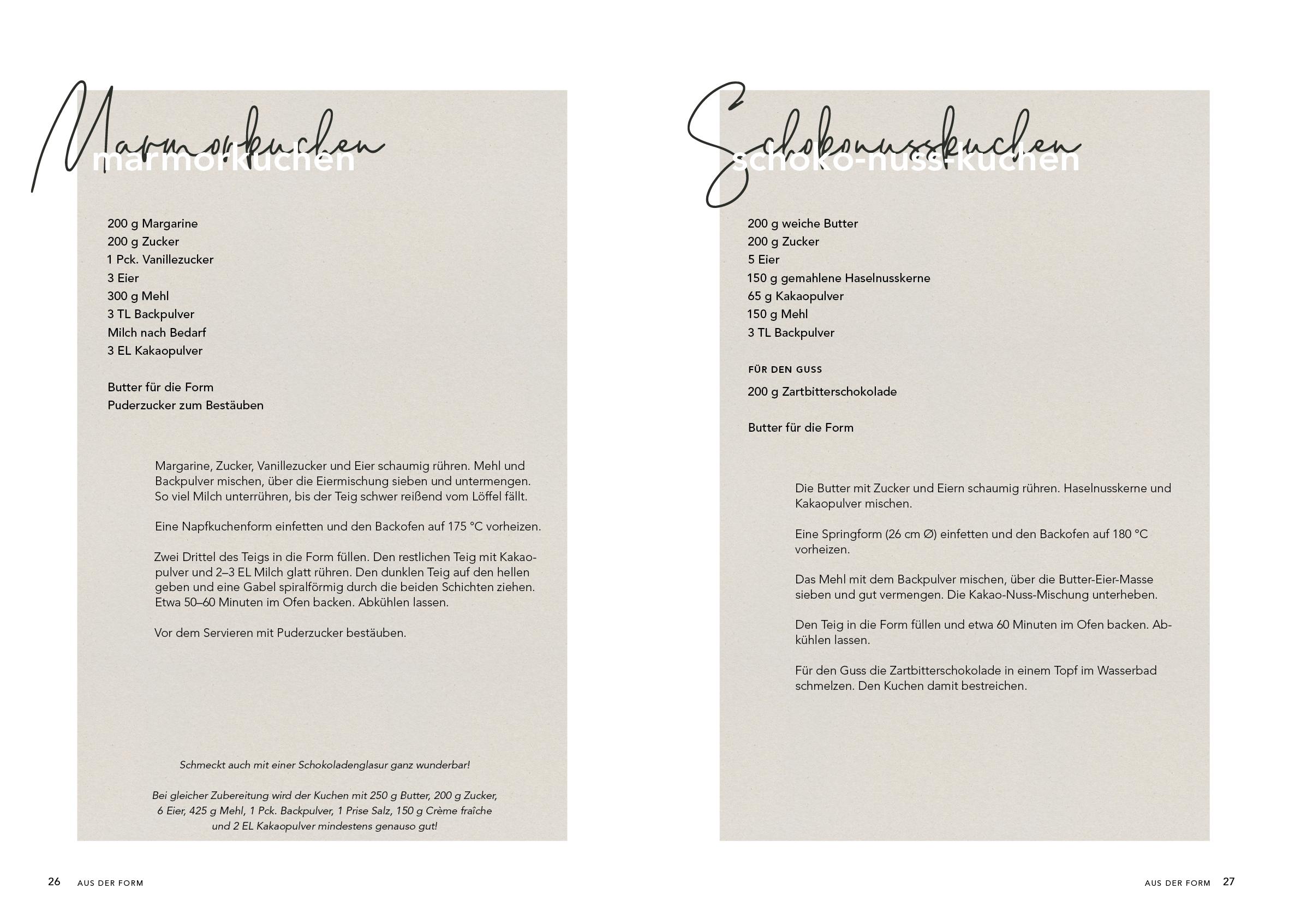 Beispielinhalt (Bild) Nanettes Backbuch