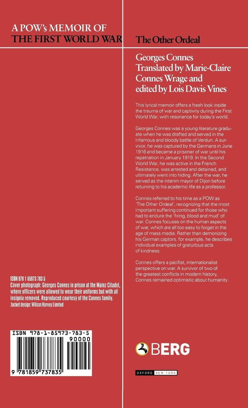 Rückseitencover A POW's Memoir of the First World War