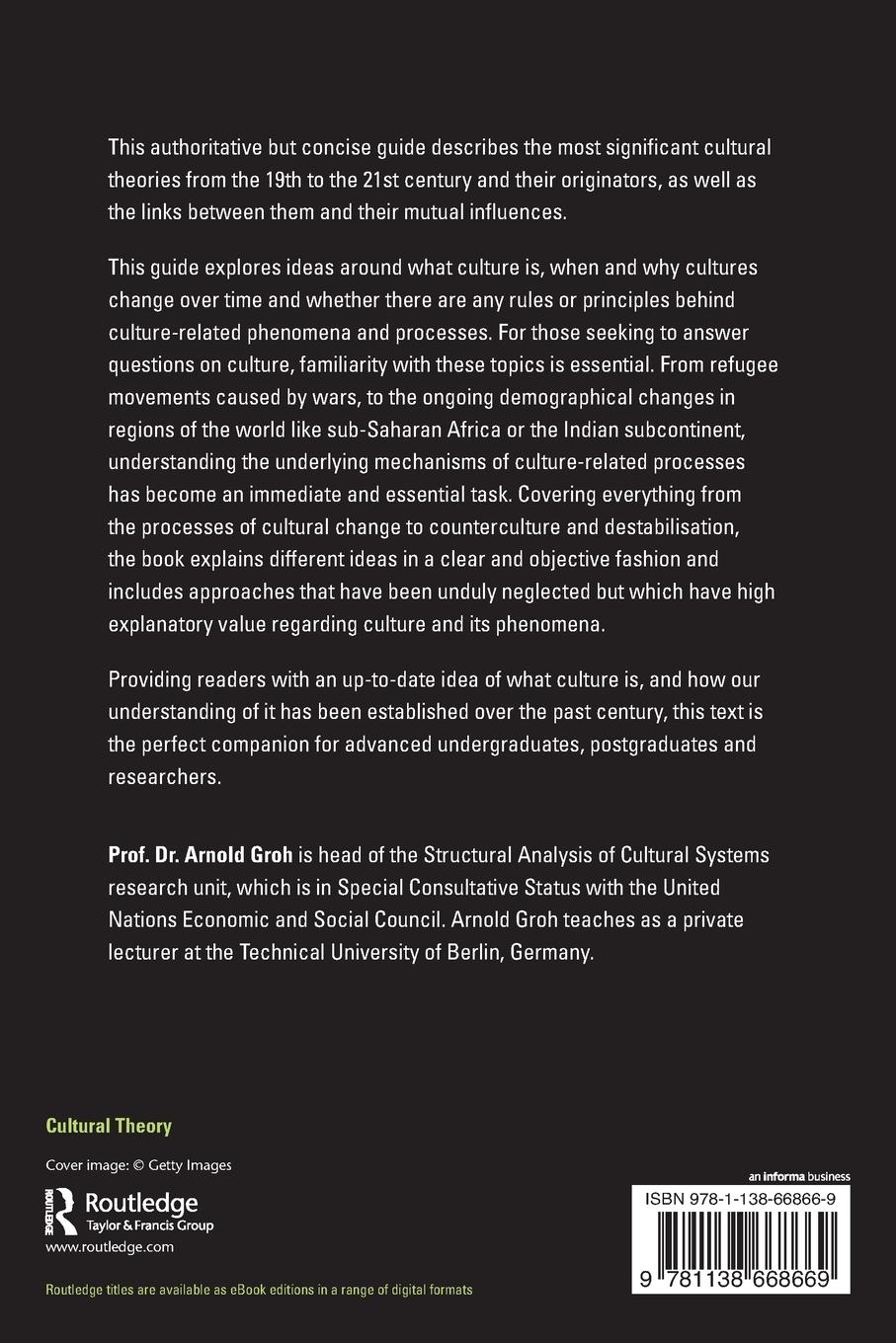 Rückseitencover Theories of Culture