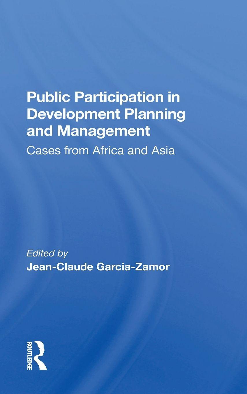 Vorderes Coverbild Public Participation In Development Planning And Management