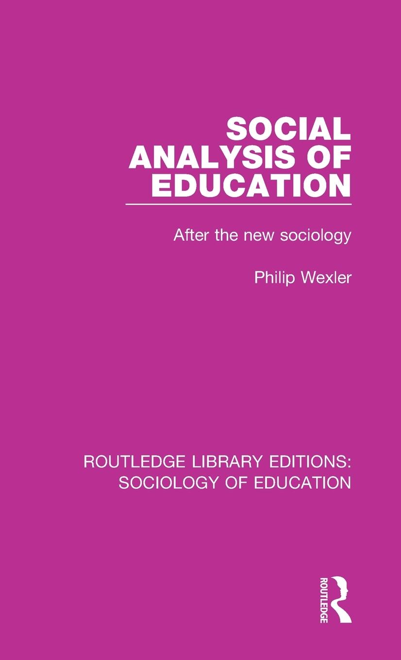 Vorderes Coverbild Social Analysis of Education