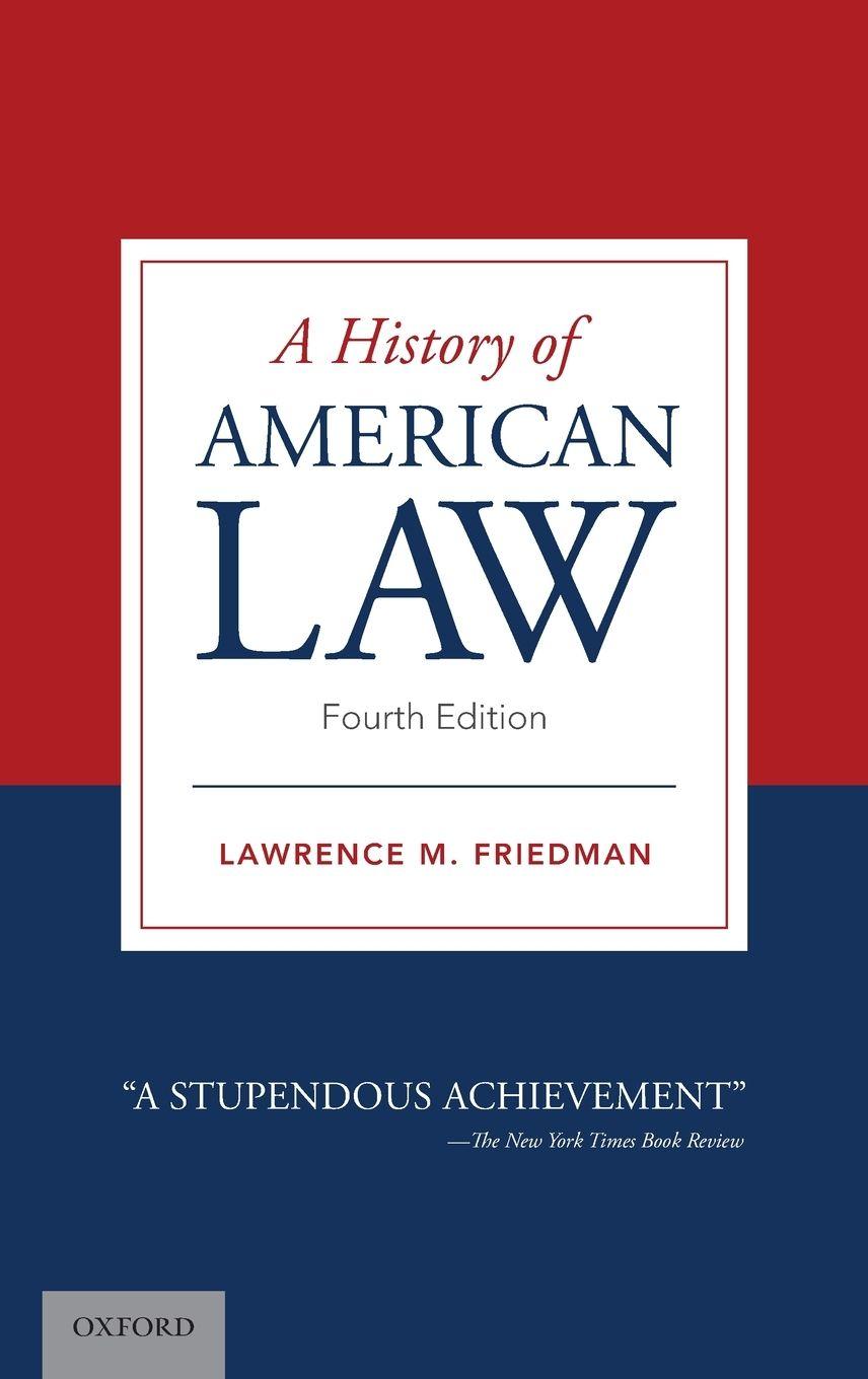 Vorderes Coverbild A History of American Law