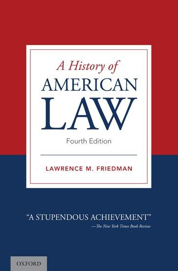 Vorderes Coverbild A History of American Law