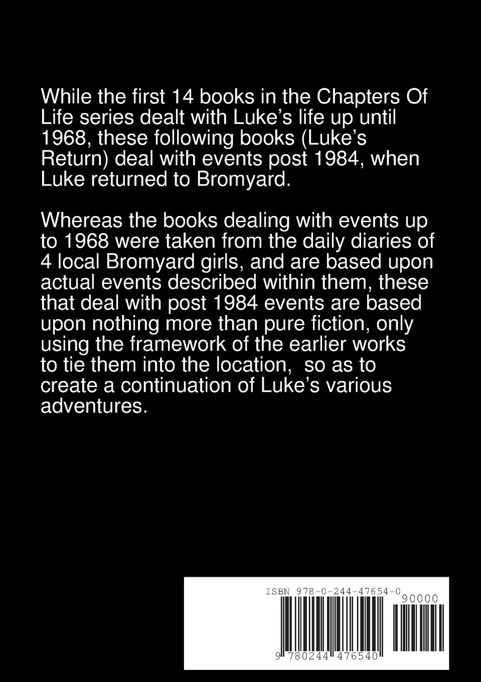 Rückseitencover Chapters Of Life    Luke's Return   Book Four