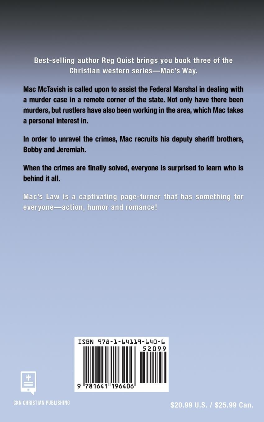 Rückseitencover Mac's Law