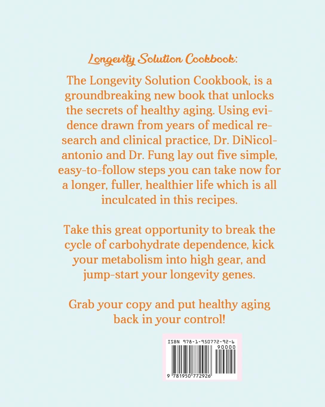 Rückseitencover LONGEVITY Solution Cookbook