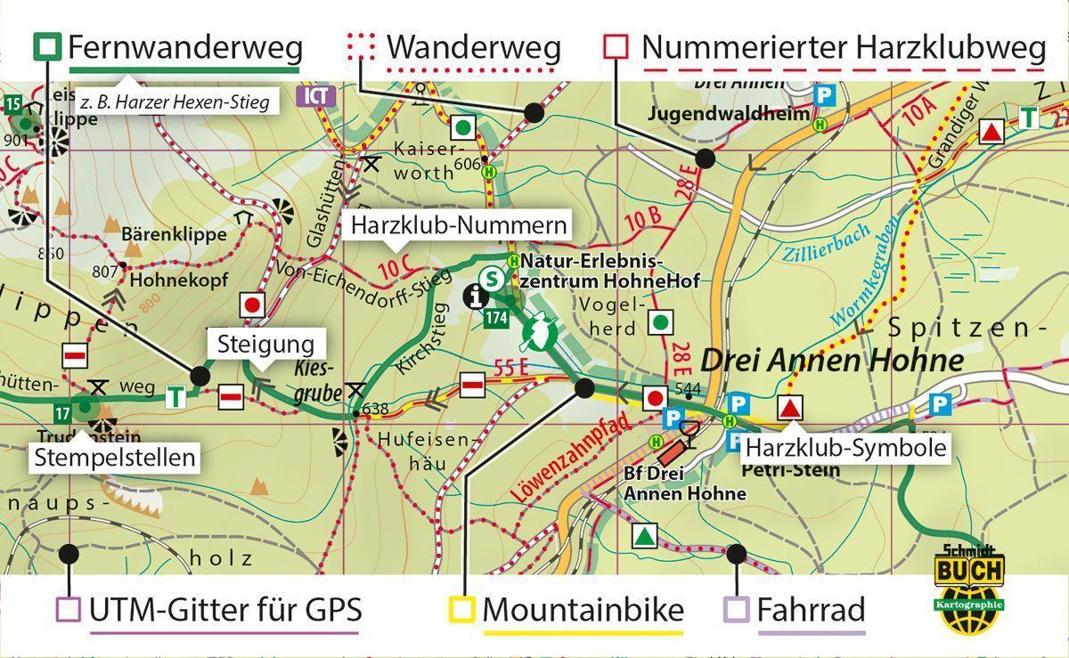 Beispielinhalt (Bild) Der Harz in 4 Teilen