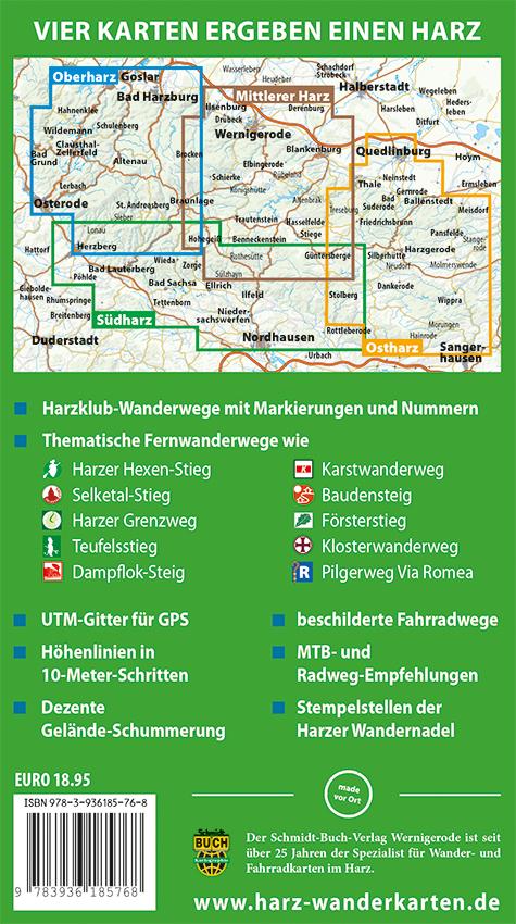 Rückseitencover Der Harz in 4 Teilen