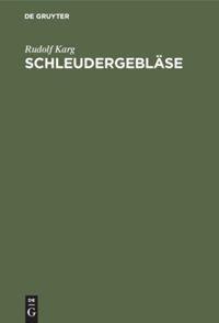 Vorderes Coverbild Schleudergebläse