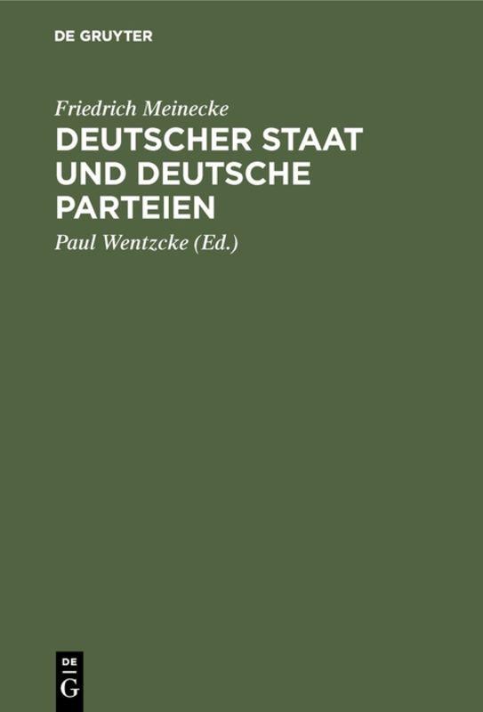 Vorderes Coverbild Deutscher Staat und Deutsche Parteien