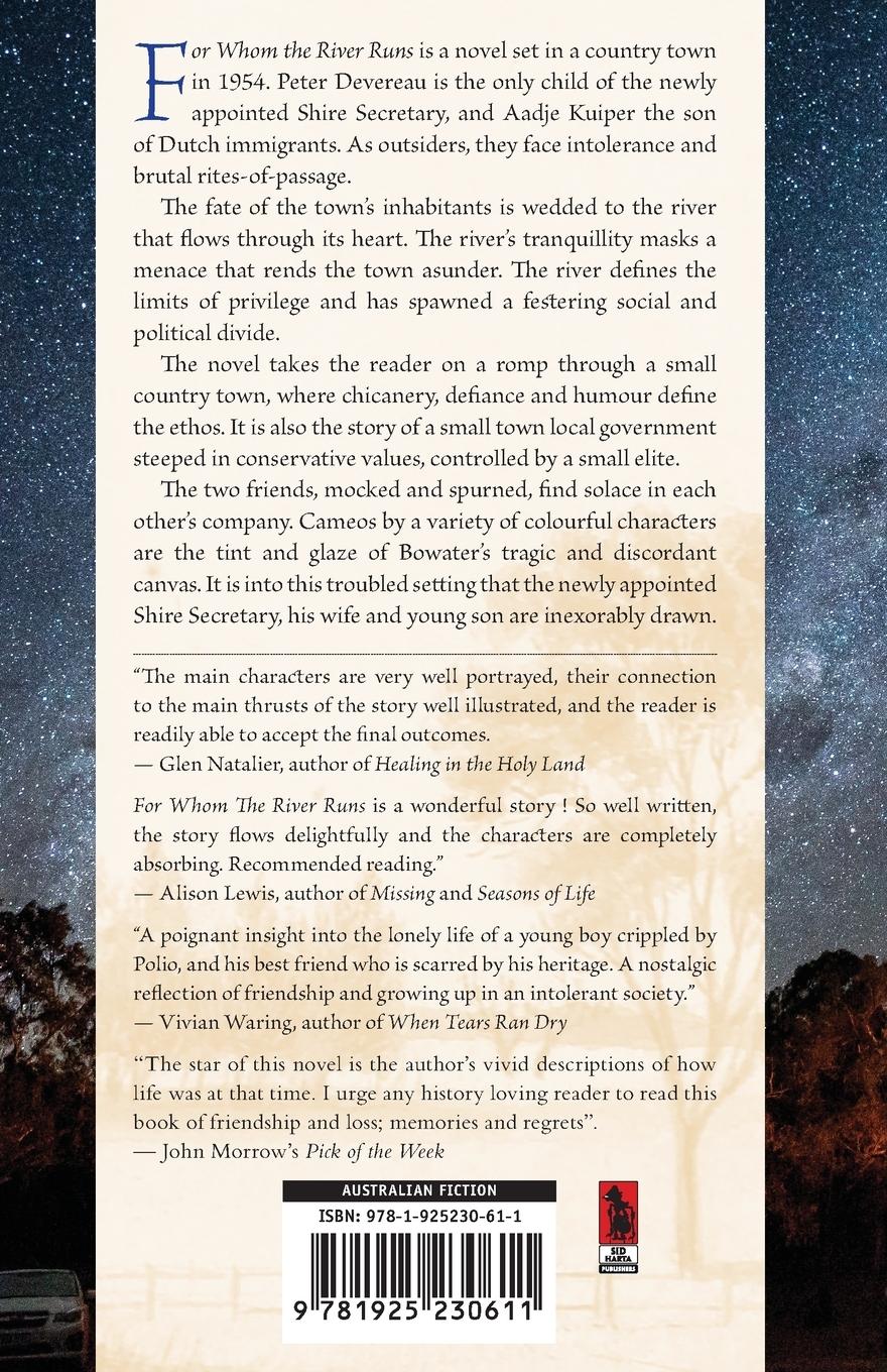 Rückseitencover For Whom the River Runs